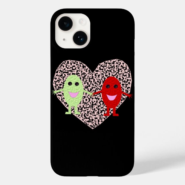 Funda De Case-Mate Para iPhone Uvas enamoradas (Reverso )