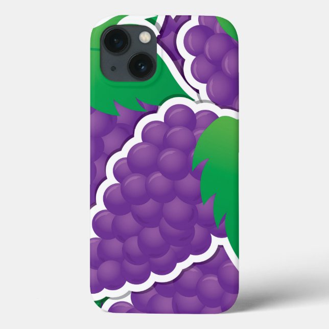 Funda De Case-Mate Para iPhone Uvas moradas funestas (Reverso)