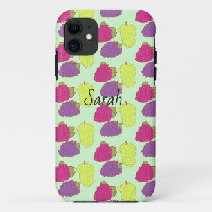 Funda Para iPhone 11 Uvas Rojas, Verdes Y Púrpura