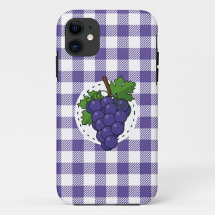 Funda Para iPhone 11 Uvas sobre la pasta de violeta blanca