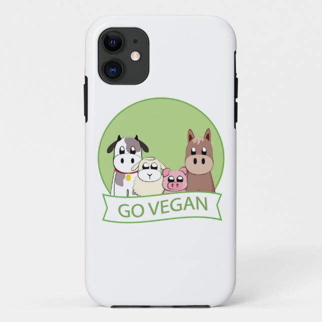 Funda De Case-Mate Para iPhone Va el vegano (Reverso)