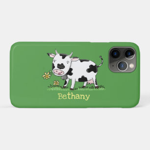 Funda Para iPhone 11 Pro Vaca corta en ilustracion personalizado de campo v
