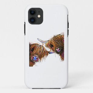 Funda Para iPhone 11 Vaca Highland escocesa ‘S&N’ de Shirley MacArt