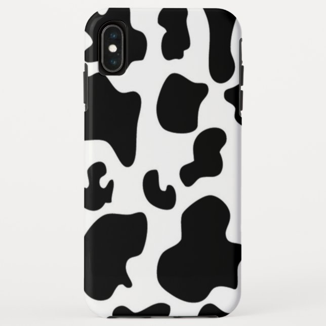 Funda De Case-Mate Para iPhone Vaca negra y blanca (Reverso)