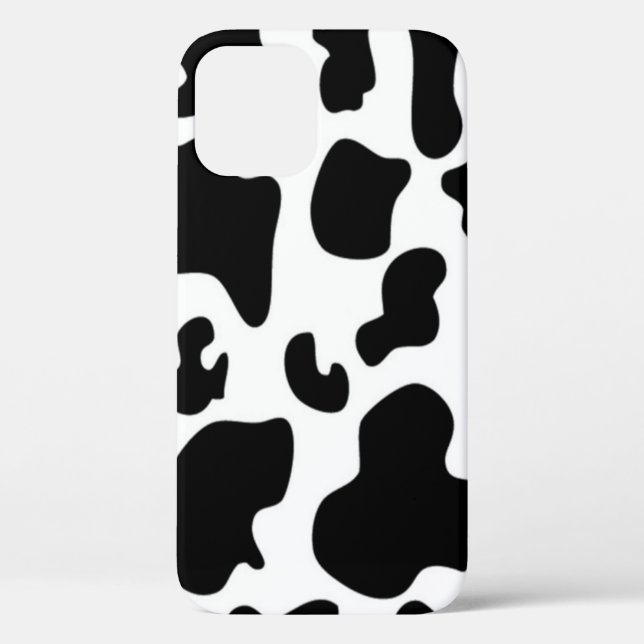 Funda De Case-Mate Para iPhone Vaca negra y blanca (Reverso )