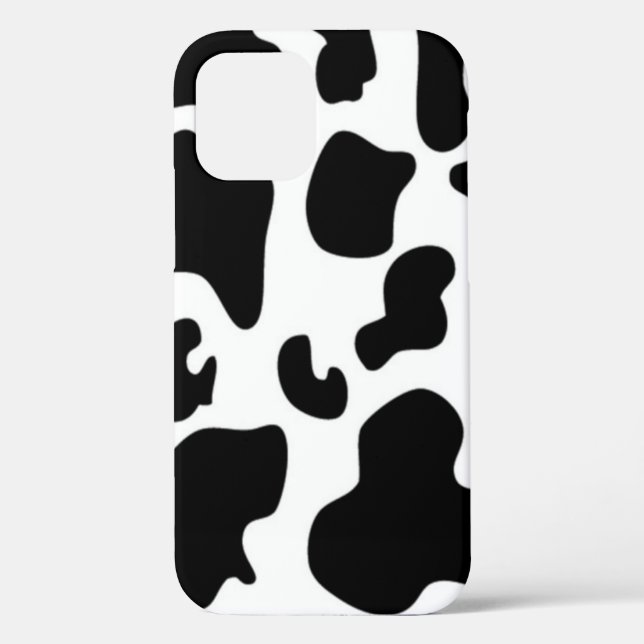 Funda De Case-Mate Para iPhone Vaca negra y blanca (Reverso )