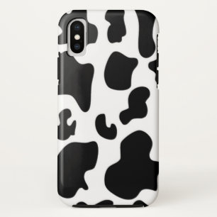 Funda Para iPhone XS Vaca negra y blanca