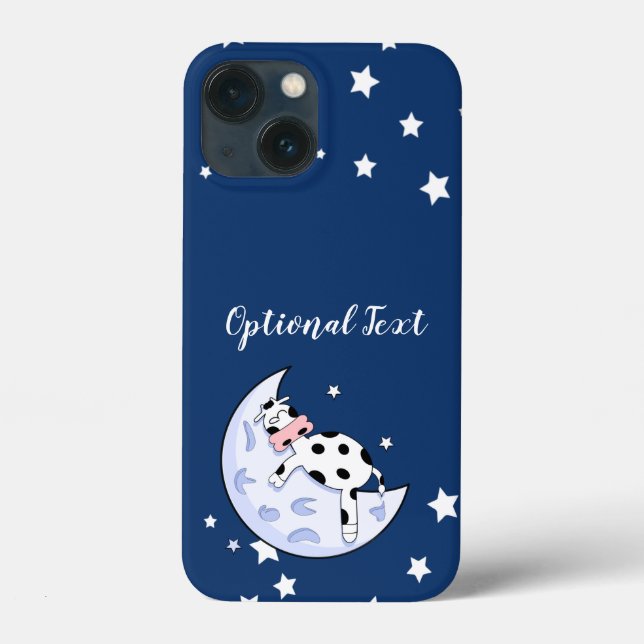 Funda De Case-Mate Para iPhone Vaca sobre la luna (Reverso )