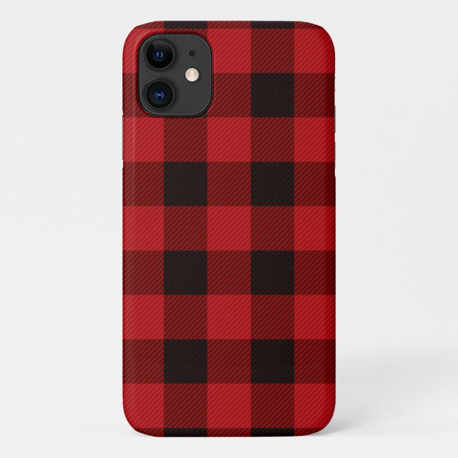 Funda De Case-Mate Para iPhone vacaciones de invierno rústico negro de búfalo neg (Reverso)