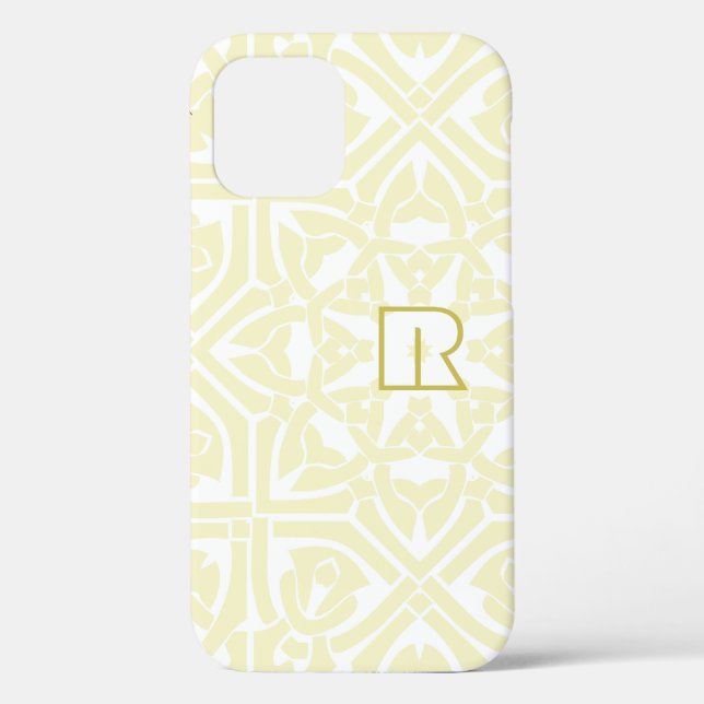 Funda De Case-Mate Para iPhone Vainilla clásica y marco elegante blanco Texto roj (Reverso )