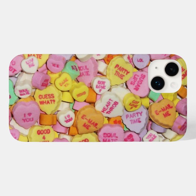 Funda De Case-Mate Para iPhone Valentine Candy Hearts (Reverso  (Hotizontal))