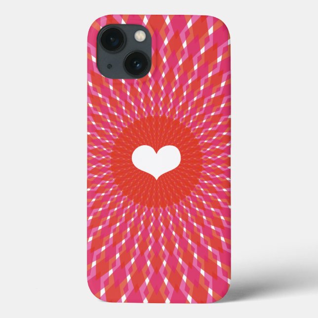 Funda De Case-Mate Para iPhone Valentine Heart Pop (Reverso)