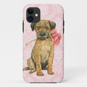 Funda Para iPhone 11 Valentine Rosa Border Terrier