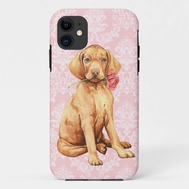 Funda De Case-Mate Para iPhone Valentine Rosa Vizsla (Reverso)