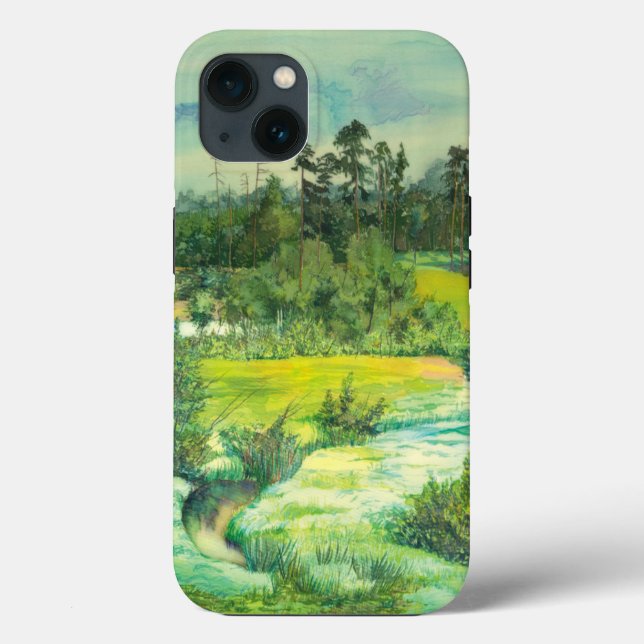 Funda De Case-Mate Para iPhone valle verde (Reverso )