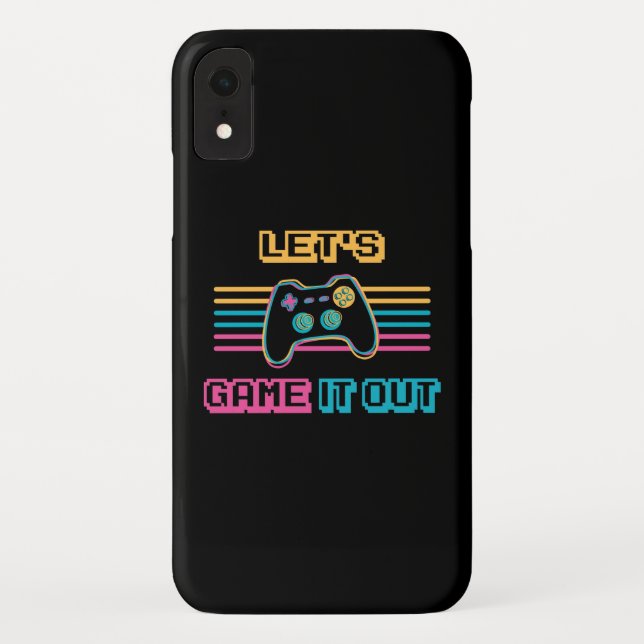 Funda De Case-Mate Para iPhone Vamos a jugarlo - Estilo retro (Reverso)