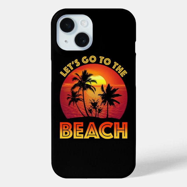 Funda De Case-Mate Para iPhone Vamos a la playa (Reverso )