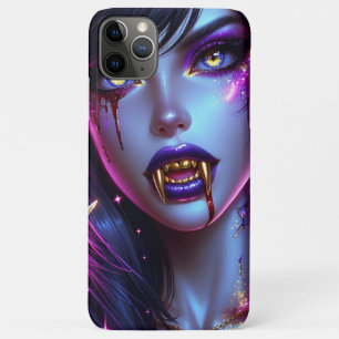 Funda Para iPhone 11 Pro Max Vampiro con colmillos de oro Ai Art