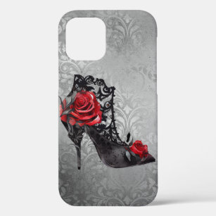 Funda Para iPhone 12 Pro Vampy Vogue Grunge   Rosas de Stiletto Lace Bootie