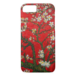 Funda Para iPhone 8/7 Van Gogh Almond Blossoms Red