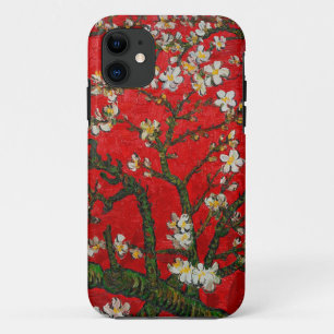 Funda Para iPhone 11 Van Gogh Almond Blossoms Red