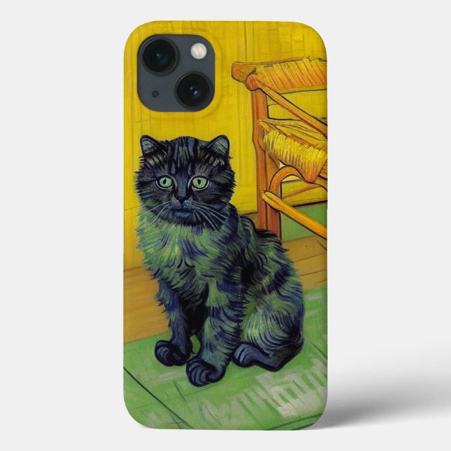Funda De Case-Mate Para iPhone Van Gogh Black Cat (Reverso)