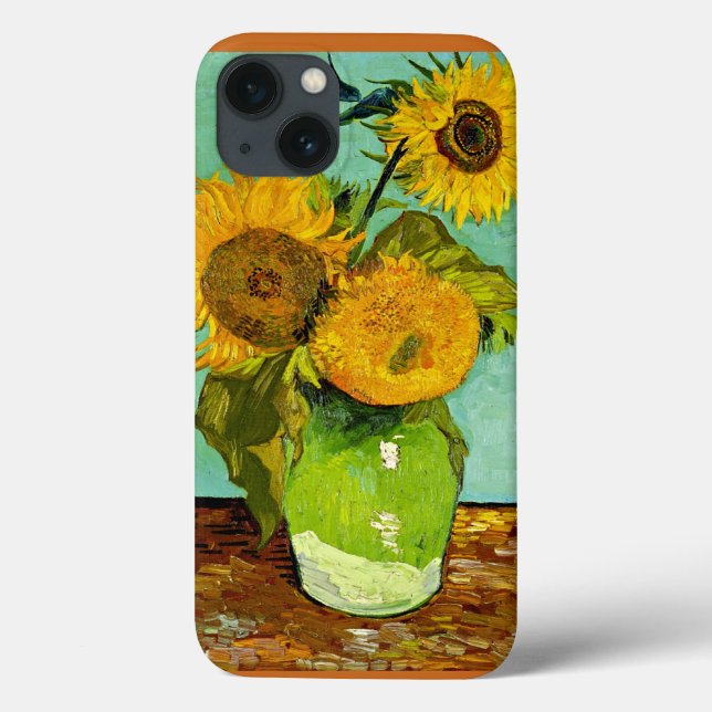 Funda De Case-Mate Para iPhone Van Gogh - girasoles, tres (Reverso)