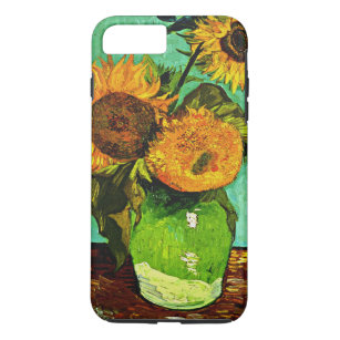 Funda Para iPhone 8 Plus/7 Plus Van Gogh - girasoles, tres