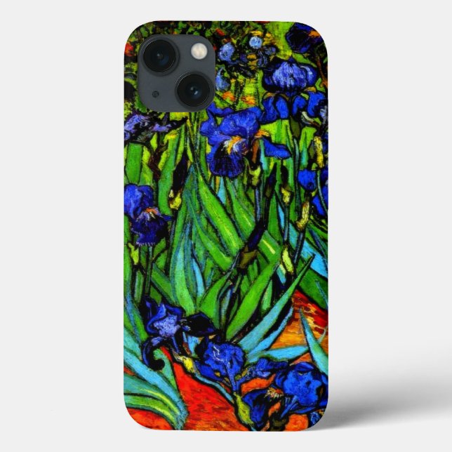 Funda De Case-Mate Para iPhone Van Gogh - Irises, pintura famosa, (Reverso)