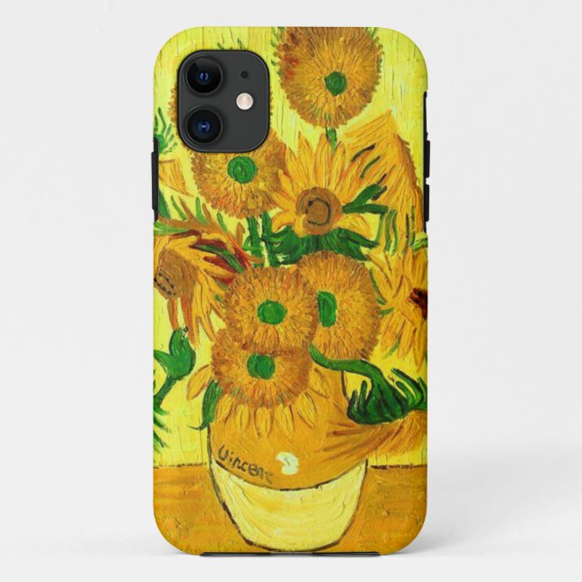 Funda De Case-Mate Para iPhone Van Gogh Sunflowers (Reverso)