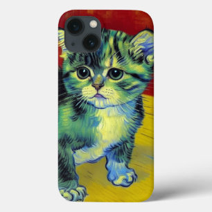 Funda Para iPhone 13 Van Gogh Tabby Cat