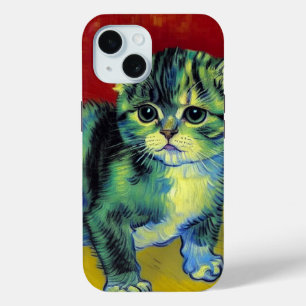 Funda Para iPhone 15 Van Gogh Tabby Cat