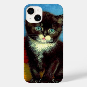 Funda Para iPhone 14 De Case-Mate Van Gogh Tuxedo Cat