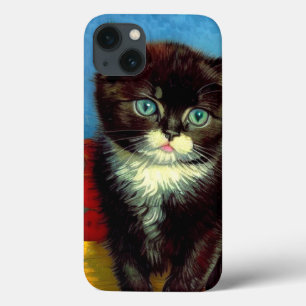 Funda Para iPhone 13 Van Gogh Tuxedo Cat