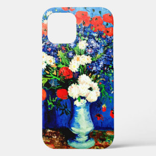 Funda Para iPhone 12 Van Gogh - Vase con Cornflowers y Poppies