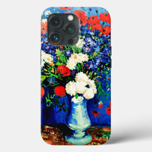 Funda Para iPhone 13 Pro Van Gogh - Vase con Cornflowers y Poppies Funda-