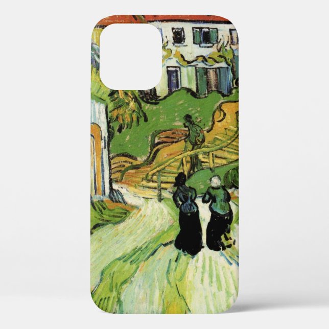Funda De Case-Mate Para iPhone Van Gogh Village Street y Steps Auvers, figuras (Reverso )
