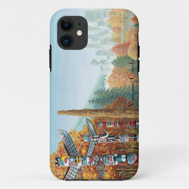 Funda De Case-Mate Para iPhone Vancouver iPhone 5 Funda Vancouver Totem Pole Gift (Reverso)