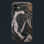 Funda Para iPhone 11 Vanner gitano<br><div class="desc">Diseño gitano de Vanner en un fondo marrón.  ¡El caballo del chapucero querido,  el Vanner gitano es cada uno preferido!</div>