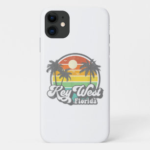 Funda Para iPhone 11 Vaquero de playa Vintage Key West Florida Keys Ret