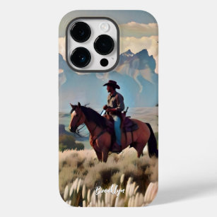 Funda Para iPhone 14 Pro De Case-Mate Vaquero en un caballo de bahía