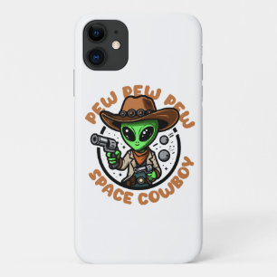 Funda Para iPhone 11 Vaquero Espacial Alien Divertido