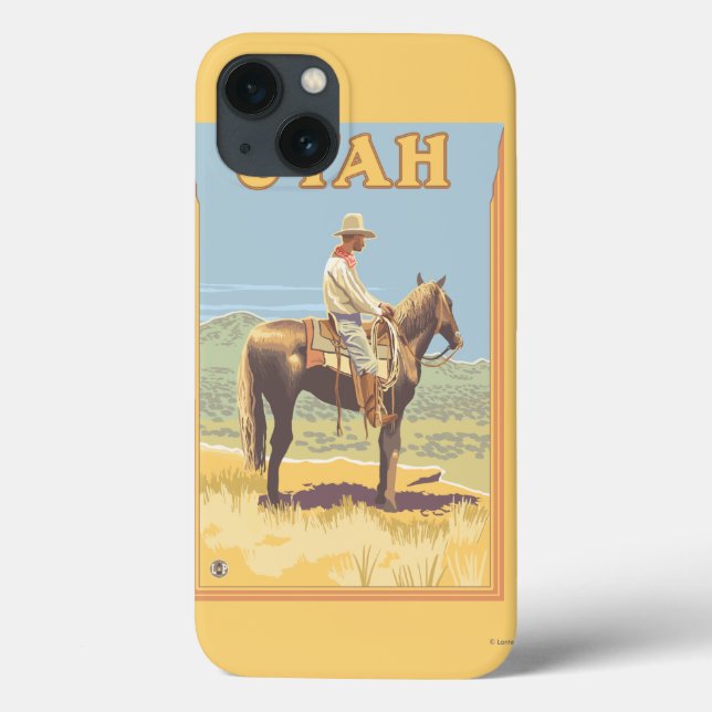 Funda De Case-Mate Para iPhone Vaquero (vista lateral) Utah (Reverso)