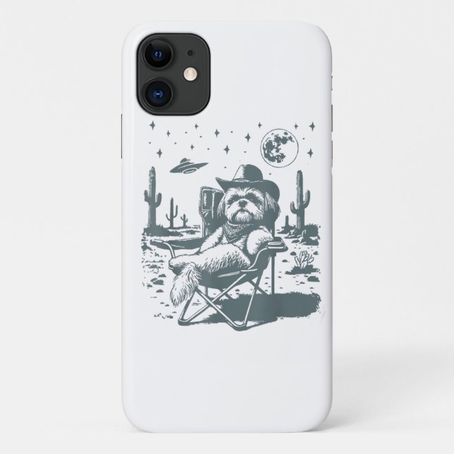 Funda De Case-Mate Para iPhone Vaqueros OVNI Western (Reverso)