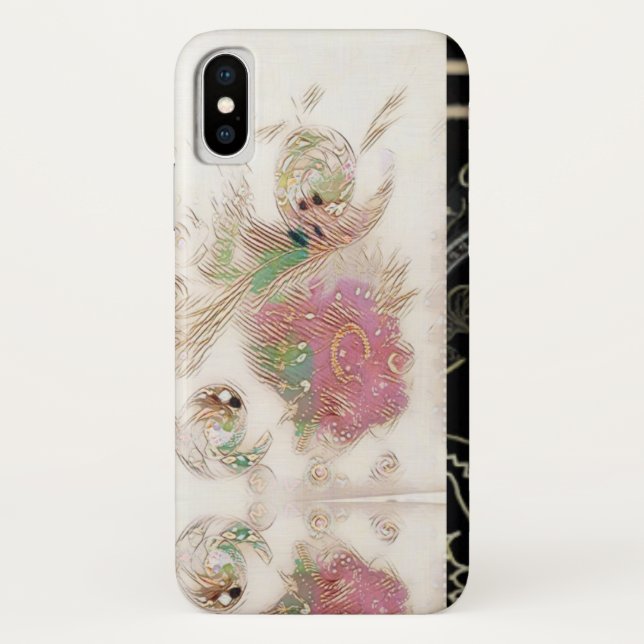 Funda De Case-Mate Para iPhone Var rosa espiral 1 (Reverso)