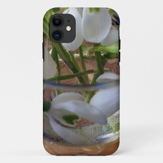 Funda De Case-Mate Para iPhone vaso de gotas de nieve (Reverso)