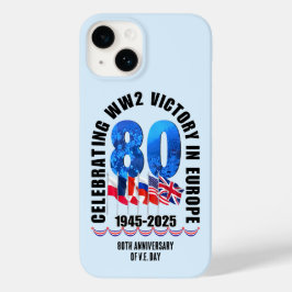 Funda Para iPhone 14 De Case-Mate VE DAY 80 Aniversario de la victoria en Europa Seg