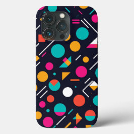 Funda Para iPhone 13 Pro Vector Art Negrita Colores y Líneas Crisp