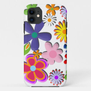 Funda Para iPhone 11 Vector floral retro de alimentación de flor
