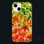 Funda Para iPhone 14 De Case-Mate Vegetación Flores De Coral En Flor Salvaje<br><div class="desc">Flores alegres y coloridas en plena floración.</div>